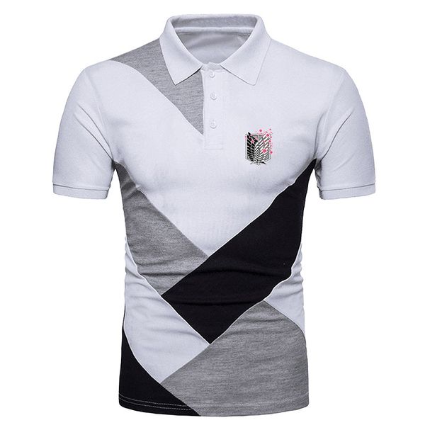 men's polos attack on titan 2023 clothing mens polo shirt printed fashionable japanese anime stitching short sleeve casual street 23080, White;black
men's polos attack on titan 2023 clothing mens polo shirt printed fashionable japanese anime stitching short sleeve casual street 23080, White;black