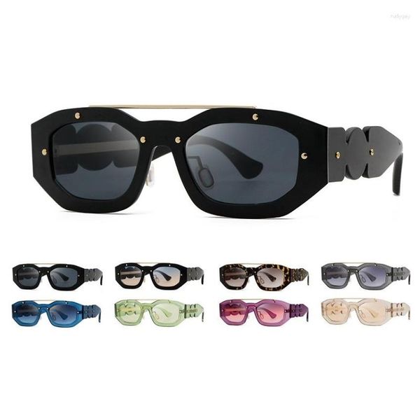 sunglasses women men small rectangle irregular frame double nose bridge tinted uv protection sunnies retro eyewear623, White;black
sunglasses women men small rectangle irregular frame double nose bridge tinted uv protection sunnies retro eyewear623, White;black