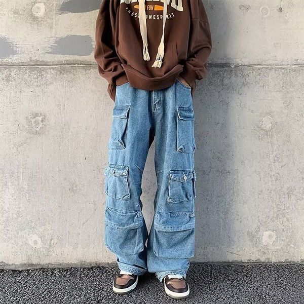 mens jeans multipocket washed cargo pants men y2k retro high street fashion waist couple harajuku casual wide leg 230809, Blue
mens jeans multipocket washed cargo pants men y2k retro high street fashion waist couple harajuku casual wide leg 230809, Blue