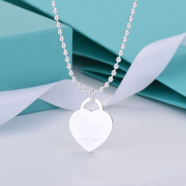 new 100% 925 sterling silver love necklace pendant heart bead chain 18k gold plated tag return logo luxurious brand for women fashion jewelr
new 100% 925 sterling silver love necklace pendant heart bead chain 18k gold plated tag return logo luxurious brand for women fashion jewelr