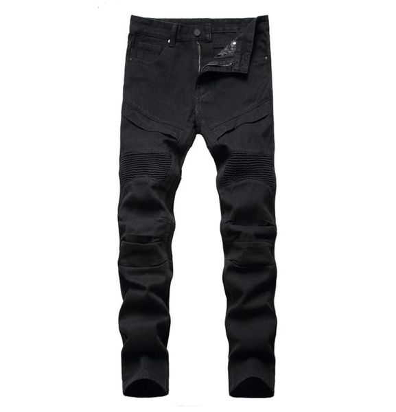 men039s biker jeans black white pleated denim pants plus size slim straight classic trousers3276220, Blue
men039s biker jeans black white pleated denim pants plus size slim straight classic trousers3276220, Blue