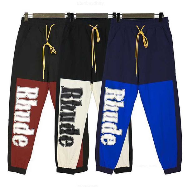 rhude men pants new fashion casual trousers hip-hop high street men women trousers spring patchwork print drawstring pants, Black
rhude men pants new fashion casual trousers hip-hop high street men women trousers spring patchwork print drawstring pants, Black