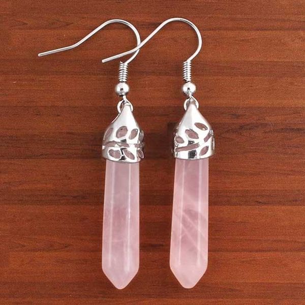 dangle chandelier kft natural healing crystal rose pink quartz stone earring lapis lazuli amethyst hexagon column dangle hook earrings women, Silver
dangle chandelier kft natural healing crystal rose pink quartz stone earring lapis lazuli amethyst hexagon column dangle hook earrings women, Silver