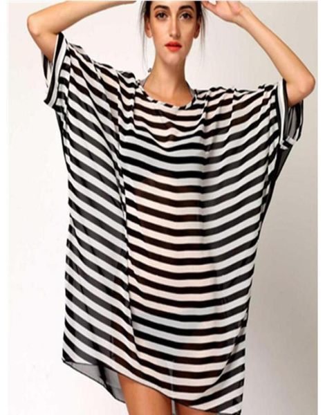 women loose bat shirt chiffon oneck 2021 black and white striped beach swimwear cover streetwear women039s blous2674847
women loose bat shirt chiffon oneck 2021 black and white striped beach swimwear cover streetwear women039s blous2674847