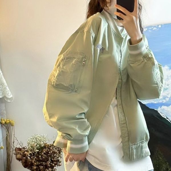 womens jackets deeptown vintage harajuku bomber jacket women oversize japanese y2k streetwear casual zipper korean fashion aesthetic 230808, Black;brown
womens jackets deeptown vintage harajuku bomber jacket women oversize japanese y2k streetwear casual zipper korean fashion aesthetic 230808, Black;brown