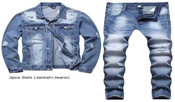 ripped style men039s jacketjeans sets autumn tracksuits casual loose long sleeve matching denim pants light blue clothing 2166339, Gray
ripped style men039s jacketjeans sets autumn tracksuits casual loose long sleeve matching denim pants light blue clothing 2166339, Gray