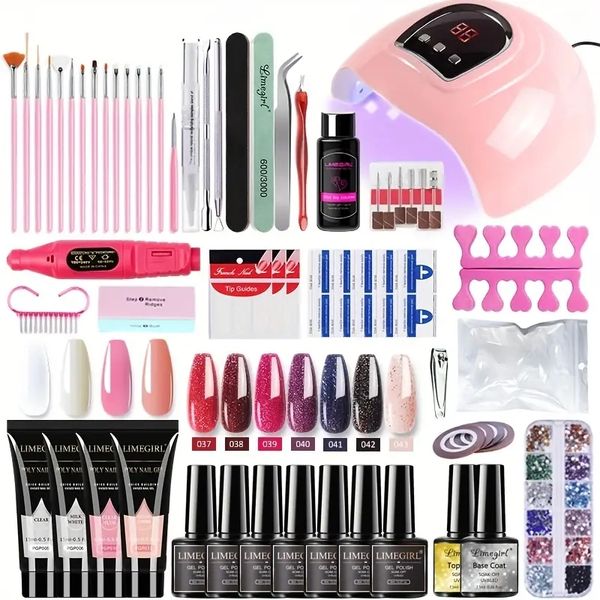 complete professional gel nail kit - everything you need for diy nail art & manicures
complete professional gel nail kit - everything you need for diy nail art & manicures