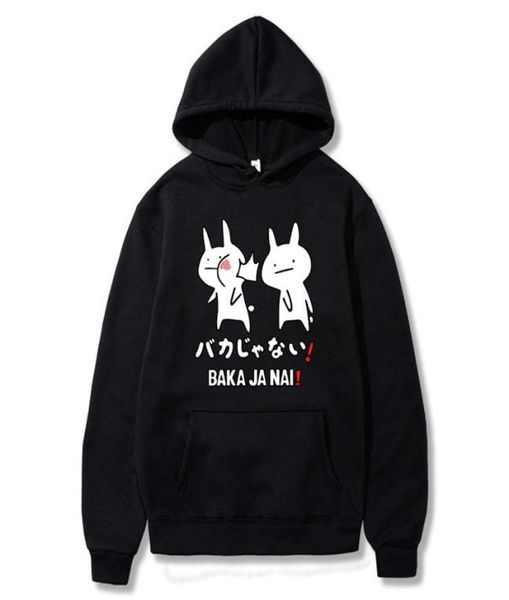 anime baka rabbit hip hop hoodies men harajuku fashion streetwear hooded sweatshirt hoodie clothing y01042618979, Black
anime baka rabbit hip hop hoodies men harajuku fashion streetwear hooded sweatshirt hoodie clothing y01042618979, Black
