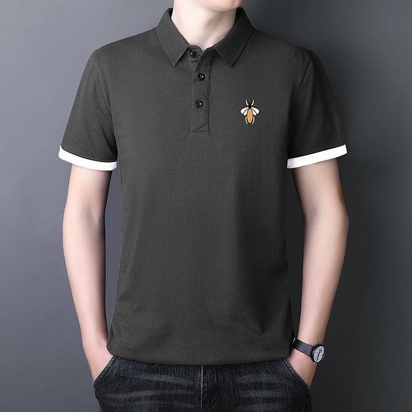 men's sweaters 2023 summer fashion business leisure trend fabric soft and breathable polo neck loose short sleeves man clothes 230809, White;black
men's sweaters 2023 summer fashion business leisure trend fabric soft and breathable polo neck loose short sleeves man clothes 230809, White;black