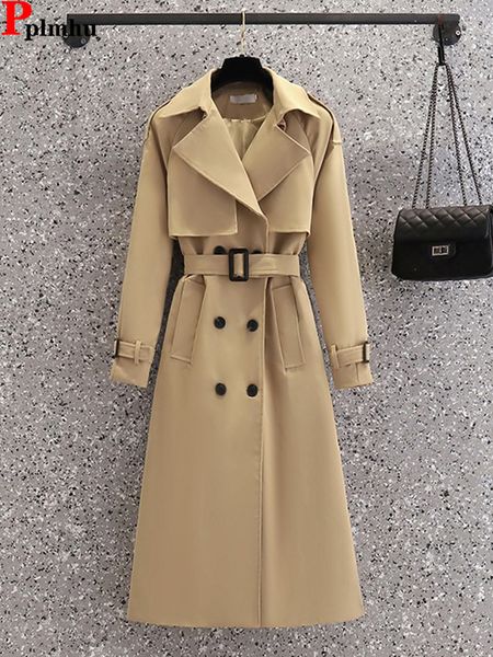 women's trench coats double breasted khaki long trench coat vintage classic slim windbreaker casaco women casual gabardina chaquetas ko, Tan;black
women's trench coats double breasted khaki long trench coat vintage classic slim windbreaker casaco women casual gabardina chaquetas ko, Tan;black