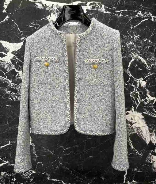 women's jackets designer early spring 2023 ce classic french small coat wool tweed blend short eekv, Black;brown
women's jackets designer early spring 2023 ce classic french small coat wool tweed blend short eekv, Black;brown