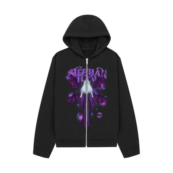 women's hoodies sweatshirts y2k clothes goth punk harajuku street zipper oversized coat men's personality print women's hoodi, Black
women's hoodies sweatshirts y2k clothes goth punk harajuku street zipper oversized coat men's personality print women's hoodi, Black