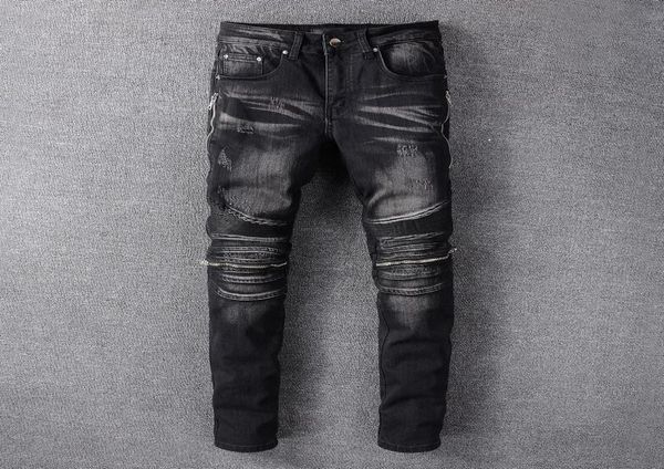 mens zipper hole biker jeans slim fit denim pants fashion designer hip hop black long trousers size 28408133768, Blue
mens zipper hole biker jeans slim fit denim pants fashion designer hip hop black long trousers size 28408133768, Blue