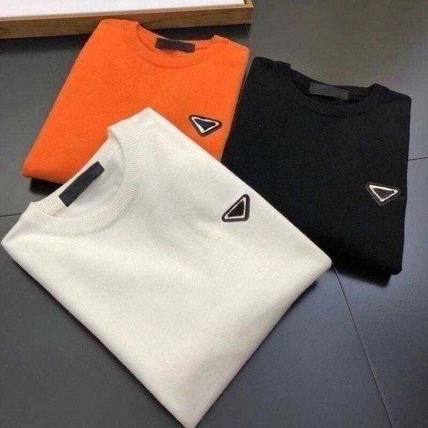 fashion mens sweater autumn winter round neck long sleeved pullover r sweater metal triangle logo knitted sweaters casual business warm knit, White;black
fashion mens sweater autumn winter round neck long sleeved pullover r sweater metal triangle logo knitted sweaters casual business warm knit, White;black