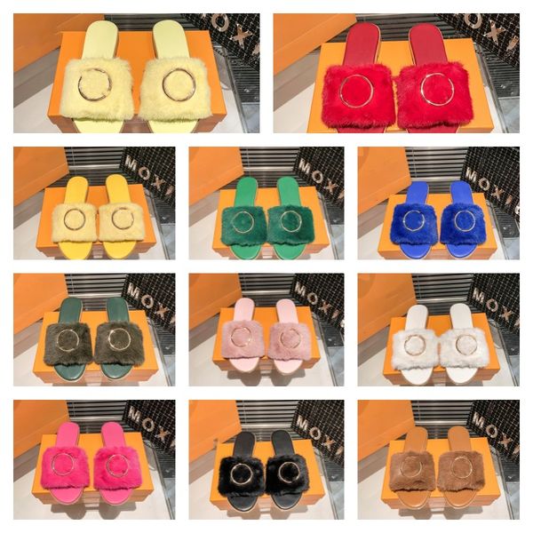 women fur slippers sandals lock it flat mule monograms wool slides gold circles outdoor slipper furry fluffy designer luxury ladies winter w, Black
women fur slippers sandals lock it flat mule monograms wool slides gold circles outdoor slipper furry fluffy designer luxury ladies winter w, Black