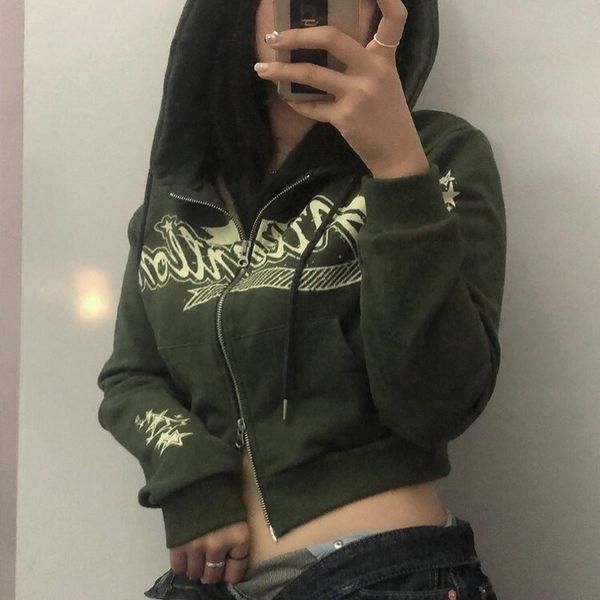 womens hoodies sweatshirts american spring autumn military green spice girl short hooded printed y2k zip up hoodie fashion casual cardigan, Black
womens hoodies sweatshirts american spring autumn military green spice girl short hooded printed y2k zip up hoodie fashion casual cardigan, Black