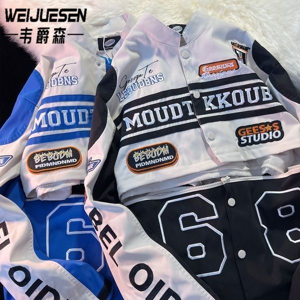 womens jackets american motorcycle jackets mens high street trend oversized loose racing jacket women harajuku goth clothes 230808, Black;brown
womens jackets american motorcycle jackets mens high street trend oversized loose racing jacket women harajuku goth clothes 230808, Black;brown