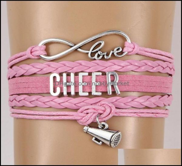 charm bracelets jewelry cheer letter horn sports for women men cheerleader sign weave leather rope wrap bangle fashion diy gift dr7713438, Golden;silver
charm bracelets jewelry cheer letter horn sports for women men cheerleader sign weave leather rope wrap bangle fashion diy gift dr7713438, Golden;silver