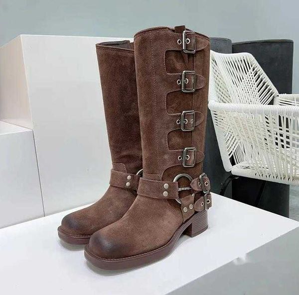 harness belt buckled cowhide leather biker knee boots chunky heel zip knight boots fashion square toe ankle booties women's luxury desi, Black
harness belt buckled cowhide leather biker knee boots chunky heel zip knight boots fashion square toe ankle booties women's luxury desi, Black