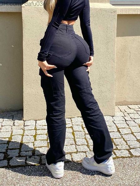 women's pants capris vintage cargo pants women's high waist casual luggage pants y2k street clothing elastic wide leg denim trouse, Black;white
women's pants capris vintage cargo pants women's high waist casual luggage pants y2k street clothing elastic wide leg denim trouse, Black;white