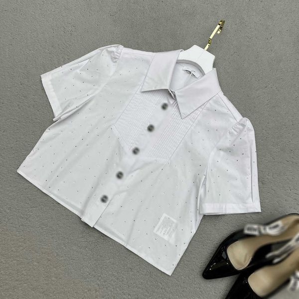 womens designer clothing lady short sleeve blouse lapel shirt size s-l fashion shiny diamond decoration girl aug08, White
womens designer clothing lady short sleeve blouse lapel shirt size s-l fashion shiny diamond decoration girl aug08, White