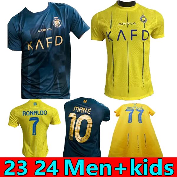 s-4xl al nassr fc soccer jerseys ronaldo mane 2023 home yellow away 23 24 cr7 gonzalo talisca ghislain konan vincent aboubakar men football, Black;yellow
s-4xl al nassr fc soccer jerseys ronaldo mane 2023 home yellow away 23 24 cr7 gonzalo talisca ghislain konan vincent aboubakar men football, Black;yellow