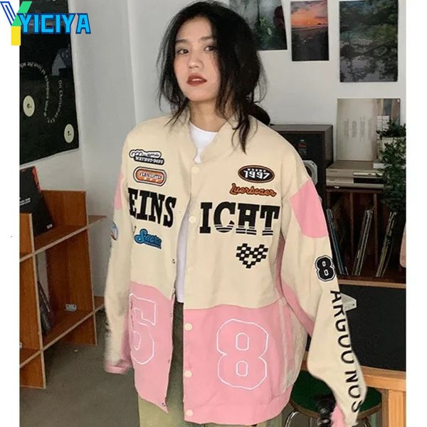 womens jackets yiciya jacket bomber women varsity detachable racing pink outerwear motorcycle coat american baseball jacket windbreak korean, Black;brown
womens jackets yiciya jacket bomber women varsity detachable racing pink outerwear motorcycle coat american baseball jacket windbreak korean, Black;brown