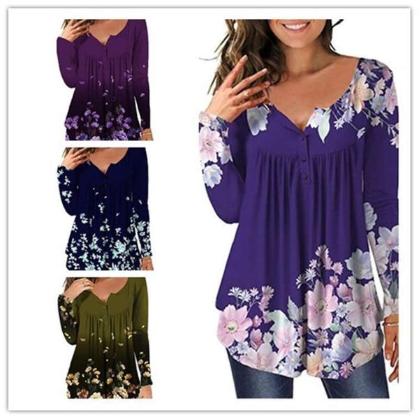 summer large size womens clothing casual shirt fashionable printed long sleeve loose henry, White
summer large size womens clothing casual shirt fashionable printed long sleeve loose henry, White