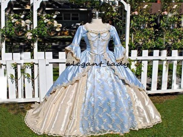 vintage victorian wedding dress medieval gothid bridal gown champagne light sky blue long bell sleeves appliques scoop neck weddin8956590, White
vintage victorian wedding dress medieval gothid bridal gown champagne light sky blue long bell sleeves appliques scoop neck weddin8956590, White