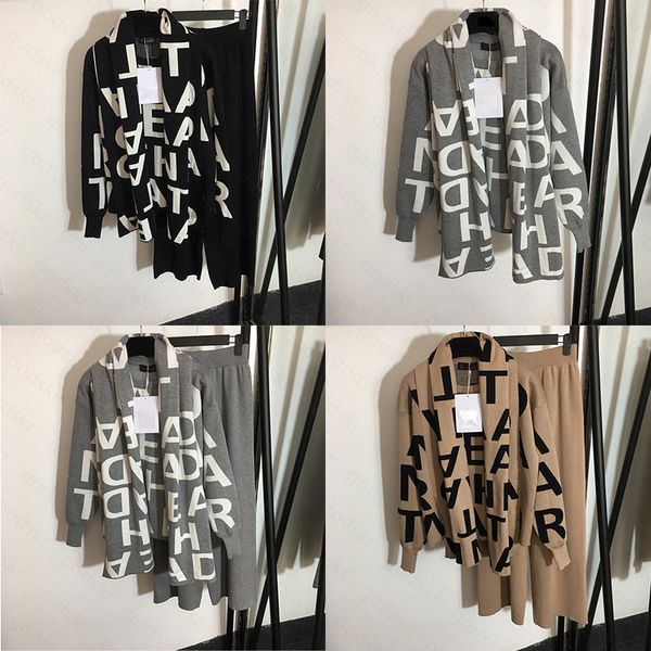 knit scarf sweater pants women letter print pullover warm scarf wide legged sweatpants knitwear trousers scarf set, Gray
knit scarf sweater pants women letter print pullover warm scarf wide legged sweatpants knitwear trousers scarf set, Gray