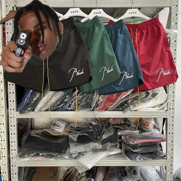 rhude shorts embroidery men women casual beach shorts breeches, White;black
rhude shorts embroidery men women casual beach shorts breeches, White;black