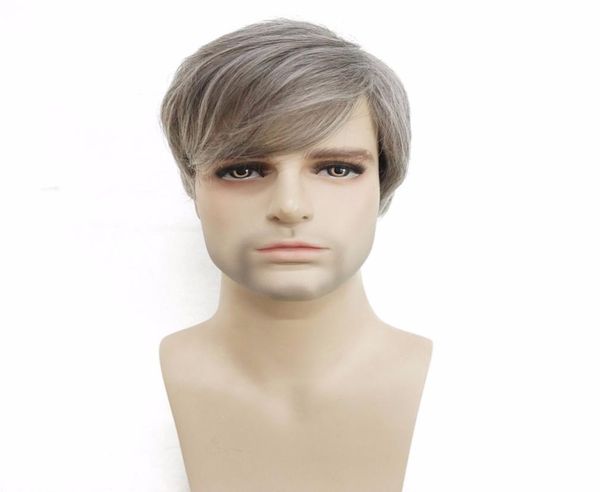 men039s wig silver grey mix short straight natural synthetic heat resistant fiber full wigs2810212, Black
men039s wig silver grey mix short straight natural synthetic heat resistant fiber full wigs2810212, Black