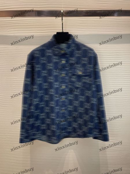 xinxinbuy men designer coat jacket double letter jacquard denim long sleeve women blue red green white m-3xl, Black;brown
xinxinbuy men designer coat jacket double letter jacquard denim long sleeve women blue red green white m-3xl, Black;brown