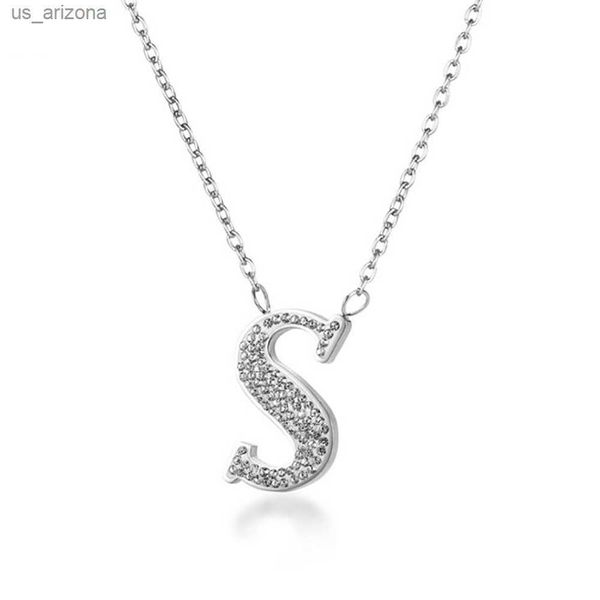 stainless steel zircon stone letter s initials pendant necklace minimalism simple women jewelry gift for him l230620, Silver
stainless steel zircon stone letter s initials pendant necklace minimalism simple women jewelry gift for him l230620, Silver