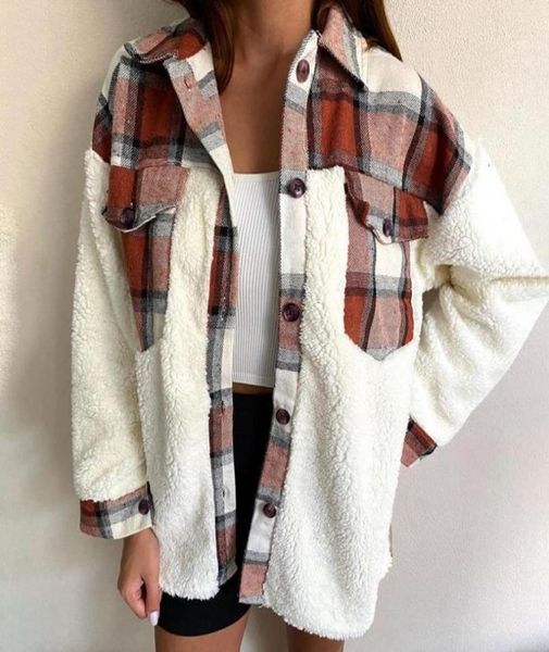 women039s fur faux female spring autumn fashion coat shirt women lamb warm long sleeve stitching plaid pocket jacket streetwe1294884, Black
women039s fur faux female spring autumn fashion coat shirt women lamb warm long sleeve stitching plaid pocket jacket streetwe1294884, Black