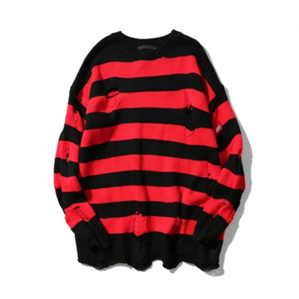 men's sweaters 2023 two colors mens ripped holes sweater autumn vintage oversized loose cotton casual men pullovers 230809, White;black
men's sweaters 2023 two colors mens ripped holes sweater autumn vintage oversized loose cotton casual men pullovers 230809, White;black