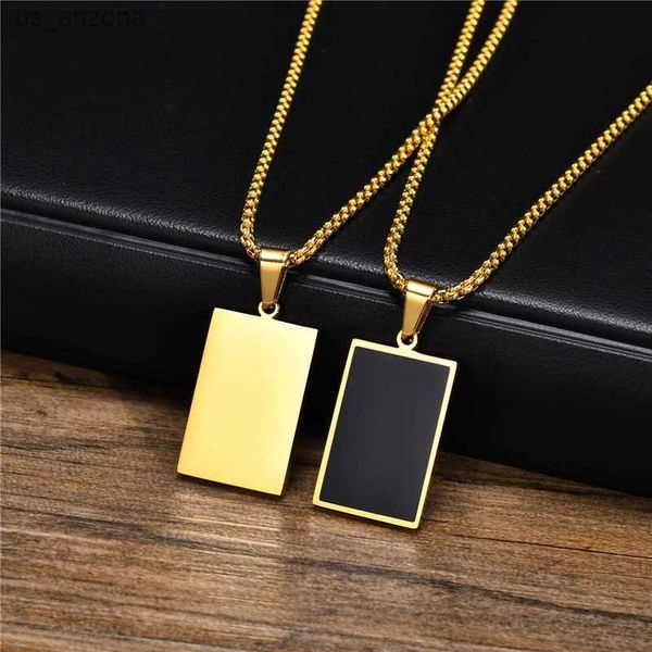 modyle black square necklaces for men boys gold color stainless steel geometric pendant neck collar jewelry gifts l230620, Silver
modyle black square necklaces for men boys gold color stainless steel geometric pendant neck collar jewelry gifts l230620, Silver