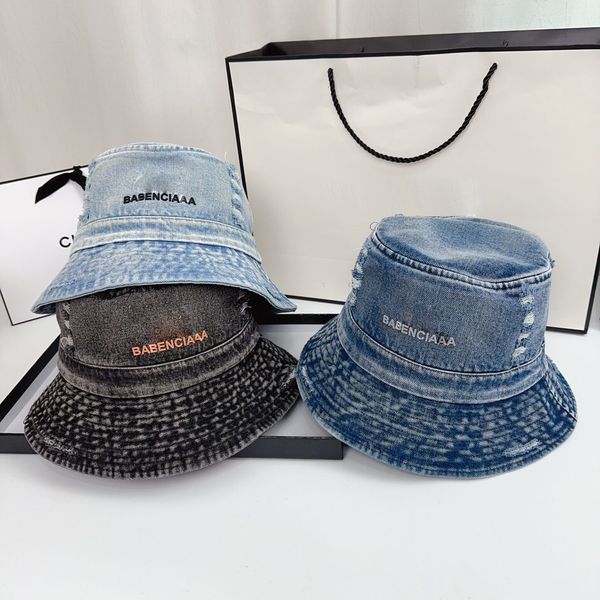 women's fashion denim material designer bucket hat couple outdoor vacation tourism shading letter printing casquette, Blue;gray
women's fashion denim material designer bucket hat couple outdoor vacation tourism shading letter printing casquette, Blue;gray