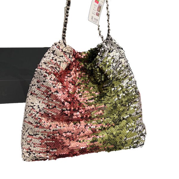designers classic 22 sequins shoulder bags fashion trash bag quilted blingling silver metal chain crossbody bag luxury designer bag with pac
designers classic 22 sequins shoulder bags fashion trash bag quilted blingling silver metal chain crossbody bag luxury designer bag with pac