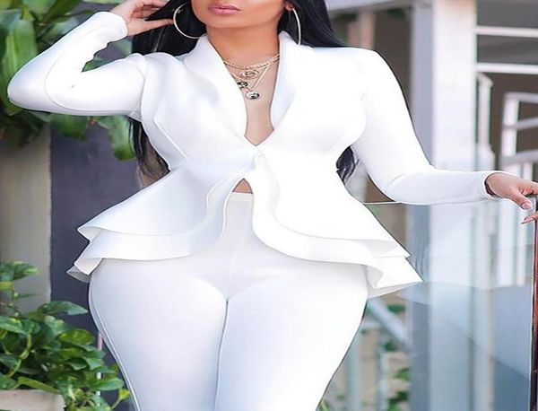 women039s two piece pants women long sleeve solid ruffles design skinny pencil pant sets set outfits1526344, White
women039s two piece pants women long sleeve solid ruffles design skinny pencil pant sets set outfits1526344, White