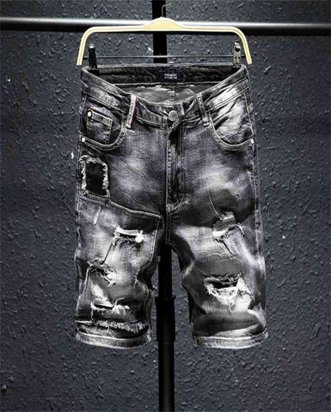 men gray ripped denim shorts new summer holes black short jeans soft cotton stretch jean short knee length jeans 21041044074, White;black
men gray ripped denim shorts new summer holes black short jeans soft cotton stretch jean short knee length jeans 21041044074, White;black
