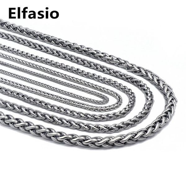 customized length 34568mm wide mens chain necklace wheat link silver tone stainless steel fashion jewelry 16quot36quot4376292
customized length 34568mm wide mens chain necklace wheat link silver tone stainless steel fashion jewelry 16quot36quot4376292
