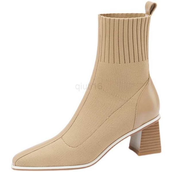 boots 2021 autumn winter new fashion stitching knitted elastic stockings boots high-heeled short boots women's pointed toe 39, Black
boots 2021 autumn winter new fashion stitching knitted elastic stockings boots high-heeled short boots women's pointed toe 39, Black