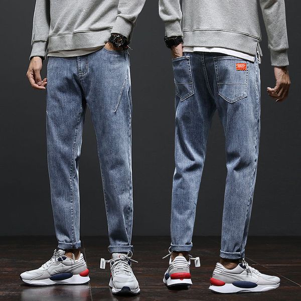 mens jeans autumn winter male slim black small foot contracted casual straight trousers fashion joker elasticity 230809, Blue
mens jeans autumn winter male slim black small foot contracted casual straight trousers fashion joker elasticity 230809, Blue