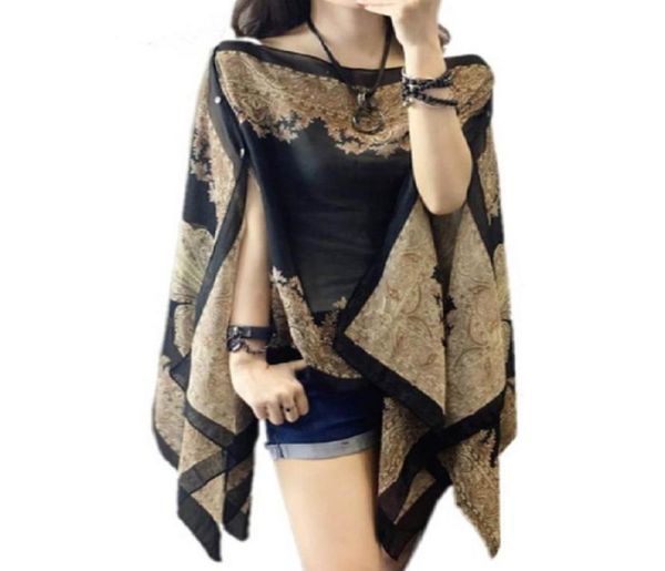 women blouses summer slash neck irregular hollow out casual chiffon shirt beachwear cover up loose printing sunproof8533418, White
women blouses summer slash neck irregular hollow out casual chiffon shirt beachwear cover up loose printing sunproof8533418, White