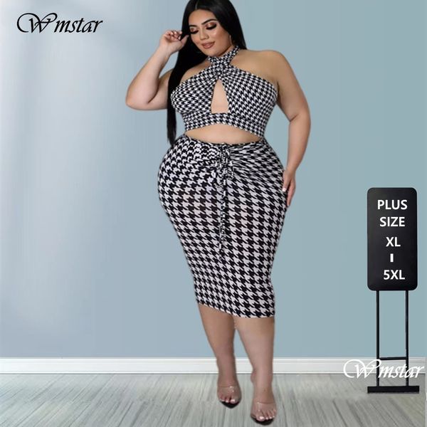 plus size dresses wmstar size 4xl 5xl elegant hollow out halter bandage summer party midi dress wholesale dropshiping 230809, Black
plus size dresses wmstar size 4xl 5xl elegant hollow out halter bandage summer party midi dress wholesale dropshiping 230809, Black