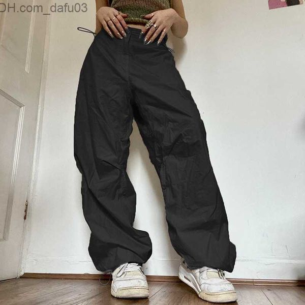 women's pants capris women's casual jogger technology pants retro solid low waisted trolley bag trousers y2k wide leg sports pants, Black;white
women's pants capris women's casual jogger technology pants retro solid low waisted trolley bag trousers y2k wide leg sports pants, Black;white