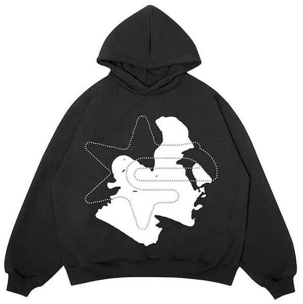 men's hoodies sweatshirts harajuku high street printed hooded sweater for men and women american oversized long sleeved personality jac, Black
men's hoodies sweatshirts harajuku high street printed hooded sweater for men and women american oversized long sleeved personality jac, Black