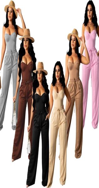 women039s two piece pants women039s halter vest drawstring stereoscopic wide leg suit6527213, White
women039s two piece pants women039s halter vest drawstring stereoscopic wide leg suit6527213, White