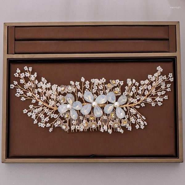 hair clips elegant wedding combs for bride crystal rhinestones pearls flower women hairpins bridal headpiece jewelry accessories, Golden;silver
hair clips elegant wedding combs for bride crystal rhinestones pearls flower women hairpins bridal headpiece jewelry accessories, Golden;silver